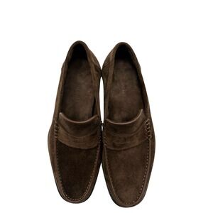 Brunomagli Men's Brown Suede Loafers Driving Shoes Made in Italy Size 7 M